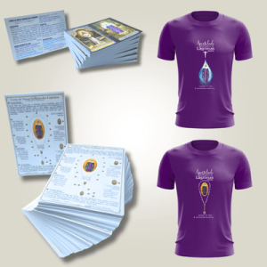 Foto de <b>COLABORE:</b><br>Adquira as camisetas e os folhetos com a reza da Coroa de Nossa Senhora das Lágrimas